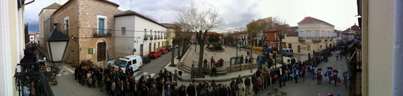 Panorámica de 180º el día del desfile de Carnaval 2011 (II)