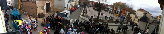 Panorámica de 180º el día del desfile de Carnaval 2011 (I)