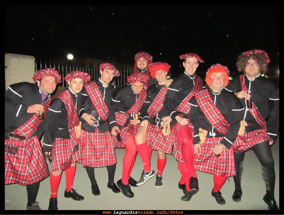 Escoceses en La Guardia. Carnaval 25-2-12