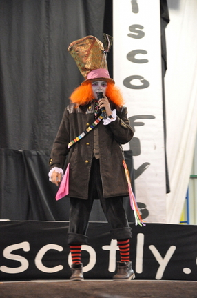 Iván, presentador del desfile infantil