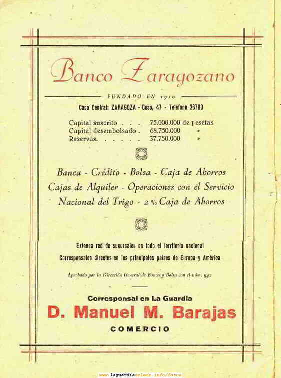 lgt_Programa_fiestas_1951_06_PUBLICIDAD BANCO ZARAGOZANO MANUEL MARTINEZ