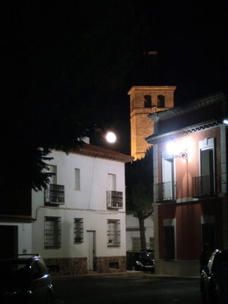 Luna llena desde el Paseo del Norte. 18-06-2011