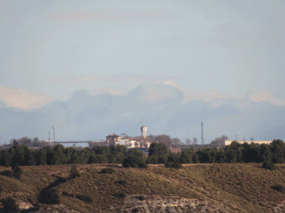 Vistas con zoom desde el Paseo del Norte un día con mucha visibilidd por la lluvia. 5-2-2017