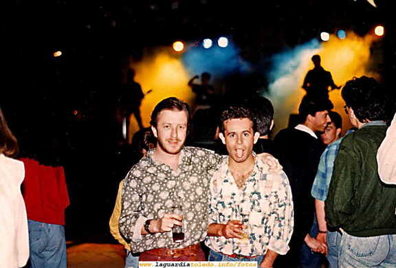 Luis Miguel Ortiz y Cristóbal Clarín respectivamante, fiestas de 1989 (?)