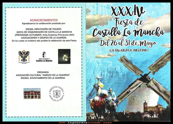 Programa de fiestas "CASTILLA LA MANCHA" 2017