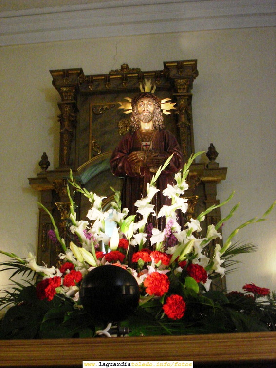 20 de Marzo de 2008. Jueves Santo. Jesús de Medinaceli en la Iglesia Parroquial después de la procesión