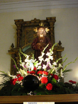 20 de Marzo de 2008. Jueves Santo. Jesús de Medinaceli en la Iglesia Parroquial después de la procesión