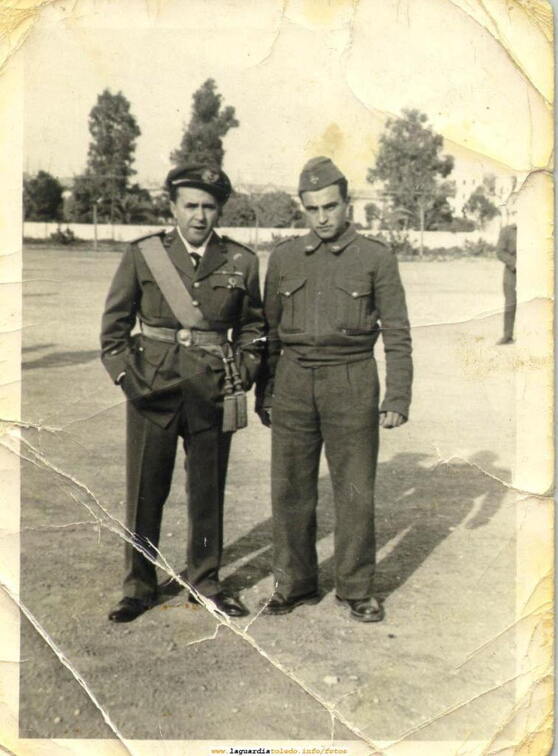 Fausto Peláez en el Servicio Militar