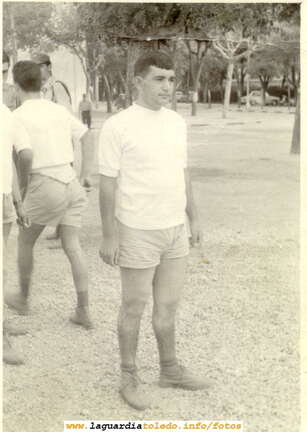 Haciendo deporte en la mili. Años 60