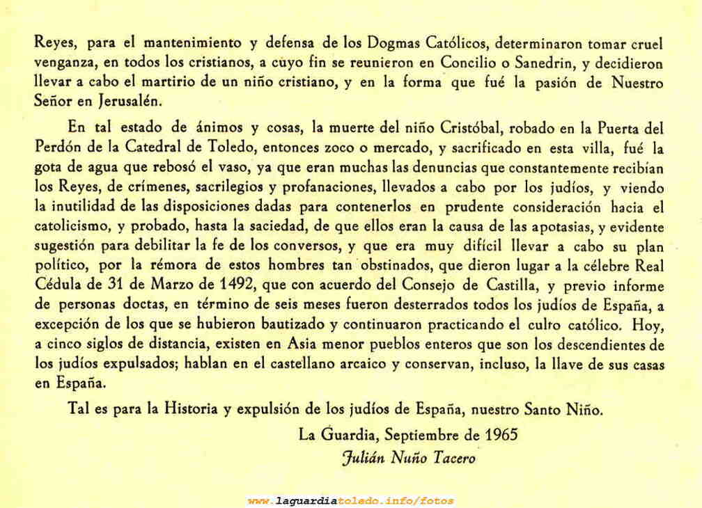 Programa de fiestas de 1965