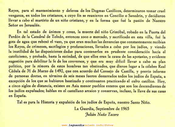 Programa de fiestas de 1965
