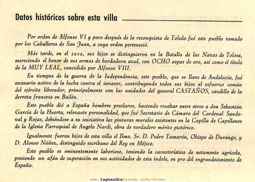 Programa de fiestas de 1965