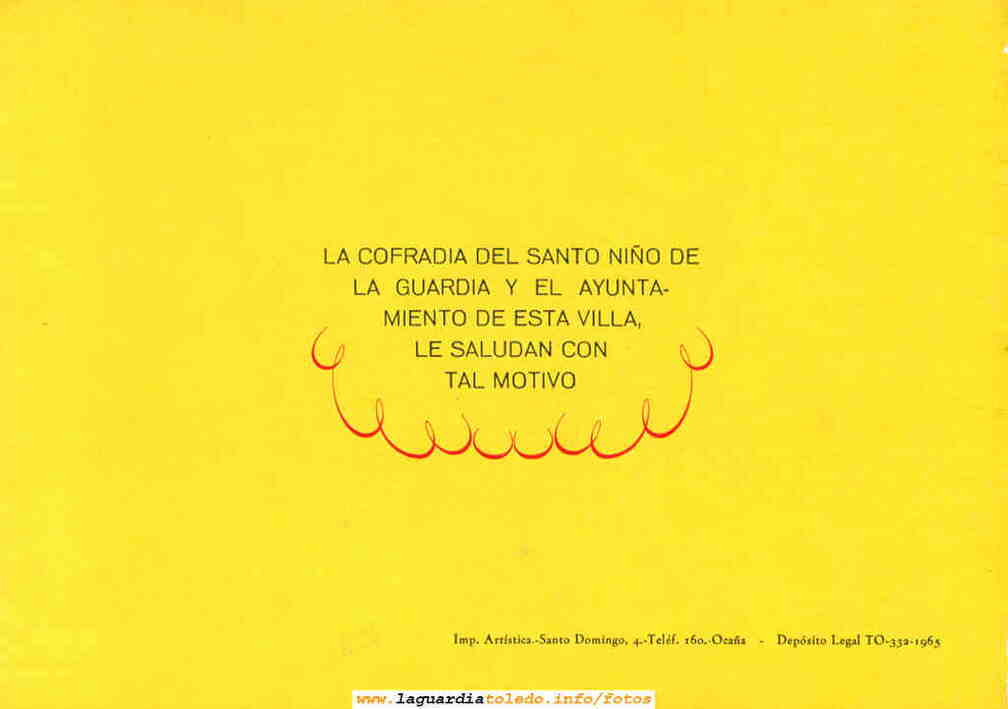Programa de fiestas de 1965