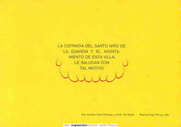 Programa de fiestas de 1965