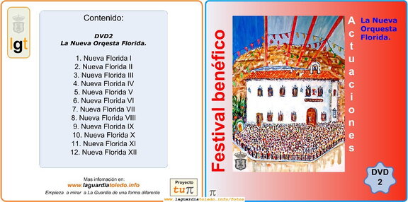 Carátula del DVD2 del DOBLE DVD que Proyecto Tupi pone a la venta con las actuaciones del Festival Benéfico de Homiguar, y cuya recaudación irá como donación para financiar las obras de la Plataforma de la Ermita del Santo Niño