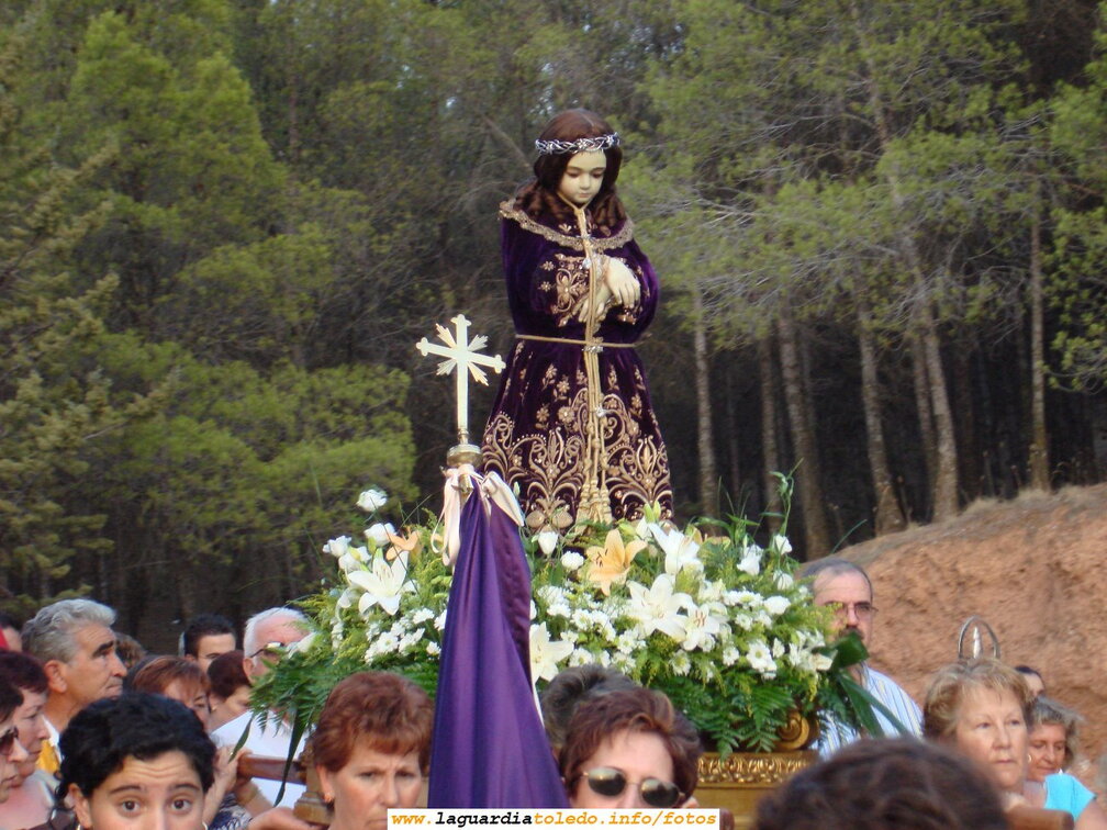 2 de Septiembre de 2006. Bajando por la cuesta del Santo Niño hacia La Guardia