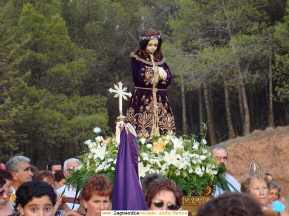 2 de Septiembre de 2006. Bajando por la cuesta del Santo Niño hacia La Guardia