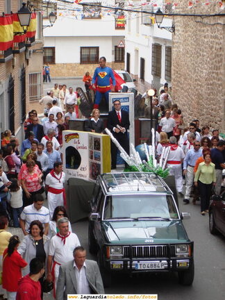 24 de Septiembre de 2006. Carroza de Superman realizada por la Peña Los Timbales