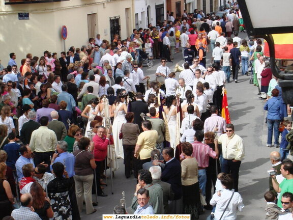 24 de Septiembre de 2006. Calle Mayor abarrotada esperando el desfile
