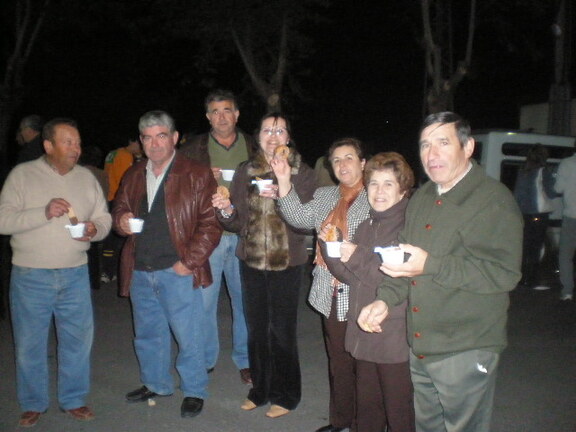 Mayos 2008, tomando chocolate en casa de la reina