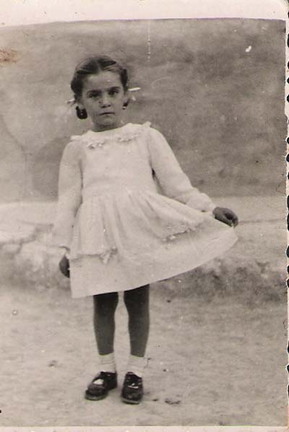 Emilia Tacero con 3 años