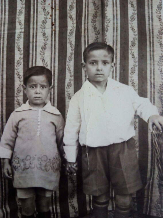 Jesús Linares con su hermano