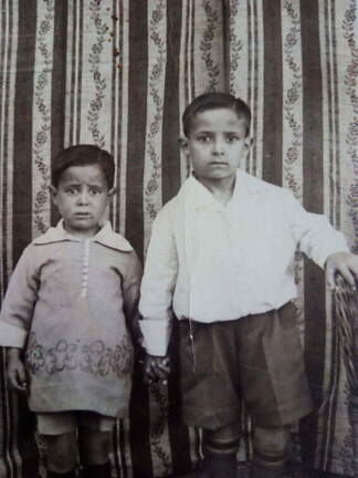 Jesús Linares con su hermano
