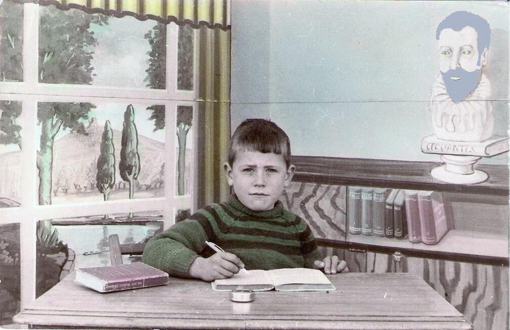 José María Tejero en la escuela