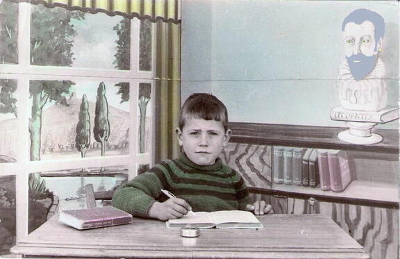 José María Tejero en la escuela