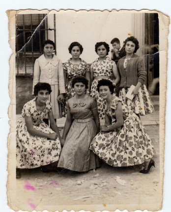 Grupo De Amigas A Finales De Los Años 50.