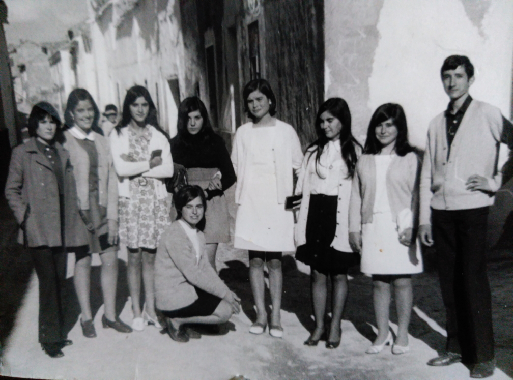 Año 1970 amigas en la villeta
