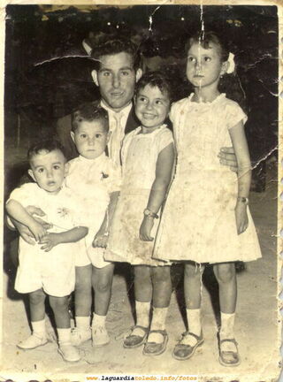 Familia numerosa guardiola. Años 50