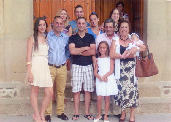 Familia de porrete de Bautizo