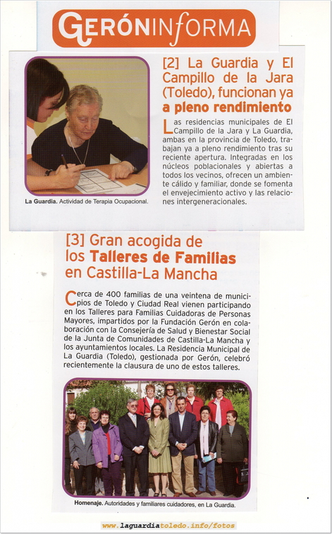 Artículos de la Revista "Gerón Informa"