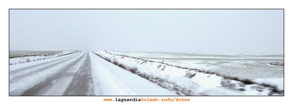 Ola de frío. 9 de Enero del 2010. Parece una carretera de Alaska pero es la de Lillo.