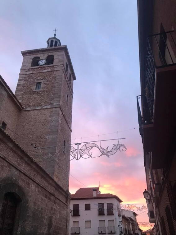 Puesta de sol en el puente de la Constitución
