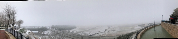 Nieve en el Paseo del Norte. 7-1-2018