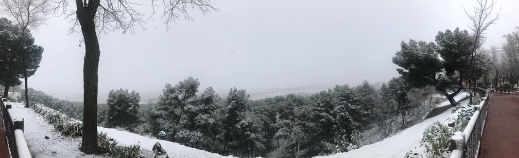 Nieve en las cuevas de Palacio. 7-1-2018
