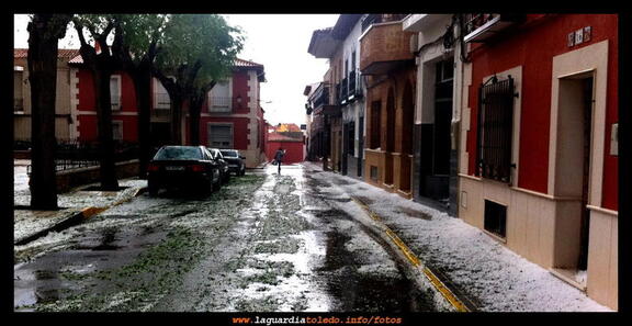 Monumental granizada el 20-04-2011 sobre las 19:00 h