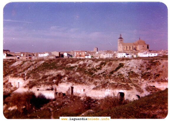 Vista de La Guardia desde camino de la cuesta de Los Rostros  1970 aprox.