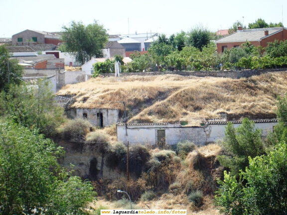 Imagen de cuevas vistas desde la Calle de las Cuevas de Palacio en la villeta