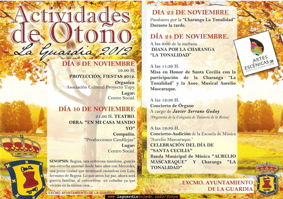 Programa de Actividades Otoño 2012.