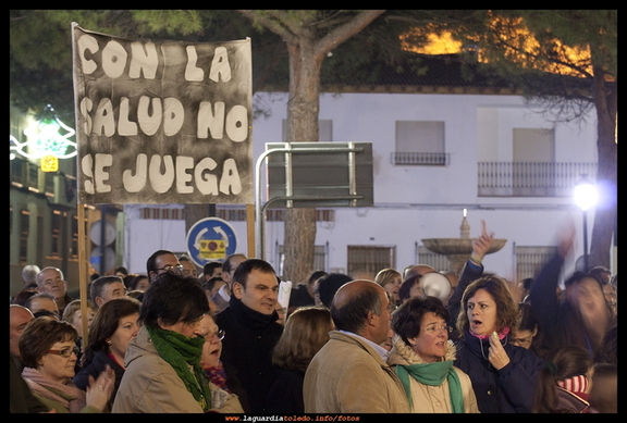 Manifestación en la Guardia contra el cierre del servicio de urgencias de Tembleque.