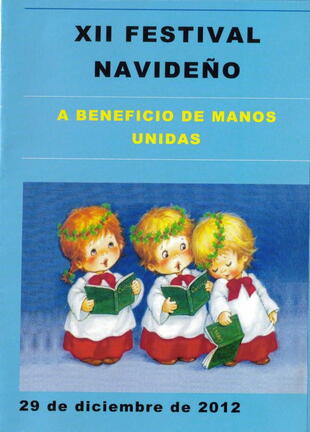 Programa concierto benefico Manos Unidas