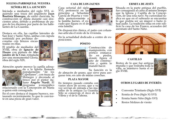 Tríptico de visita cultural