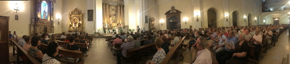 Despedida de Don David como párroco de La Guardia. 20-8-2017