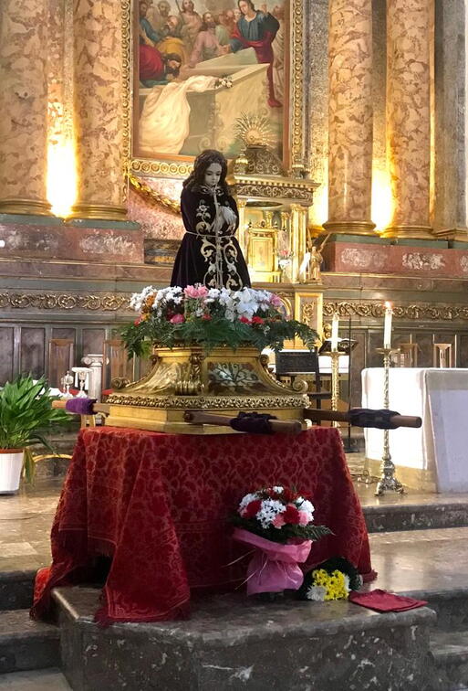 El Santo Niño en la iglesia
