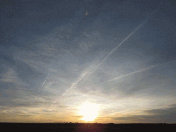 Puesta de sol desde Camino las Navas. 7-2-2015