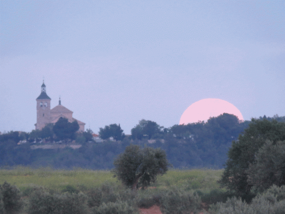 Salida de la luna azul de mayo de 2016