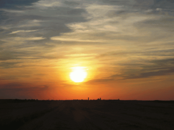 Puesta de sol desde camino Carahorma. 11-9-2016